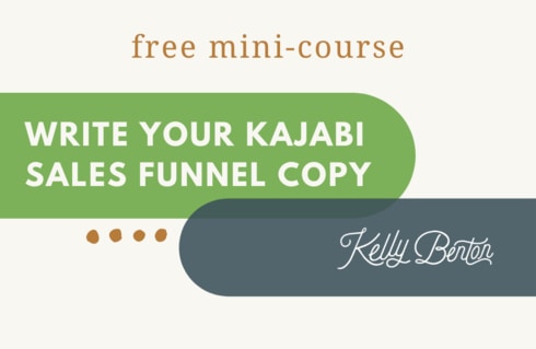 write sales copy for your kajabi funnel with this free mini-course