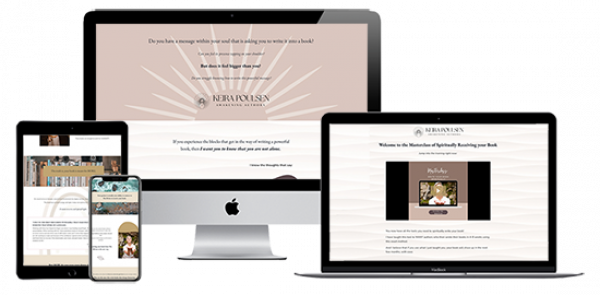 mockup of kajabi vip day case study